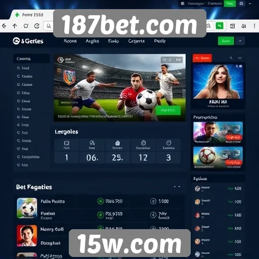 Avaliação da interface do usuário do site 187bet